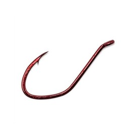 Gamakatsu 225313 Big River Bait Hook (6 Pack), Size 3/0, Red