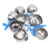 10Pcs Rabbit Drinking Water Bowl, Stainless Steel Rabbit Drinker, Rabbit