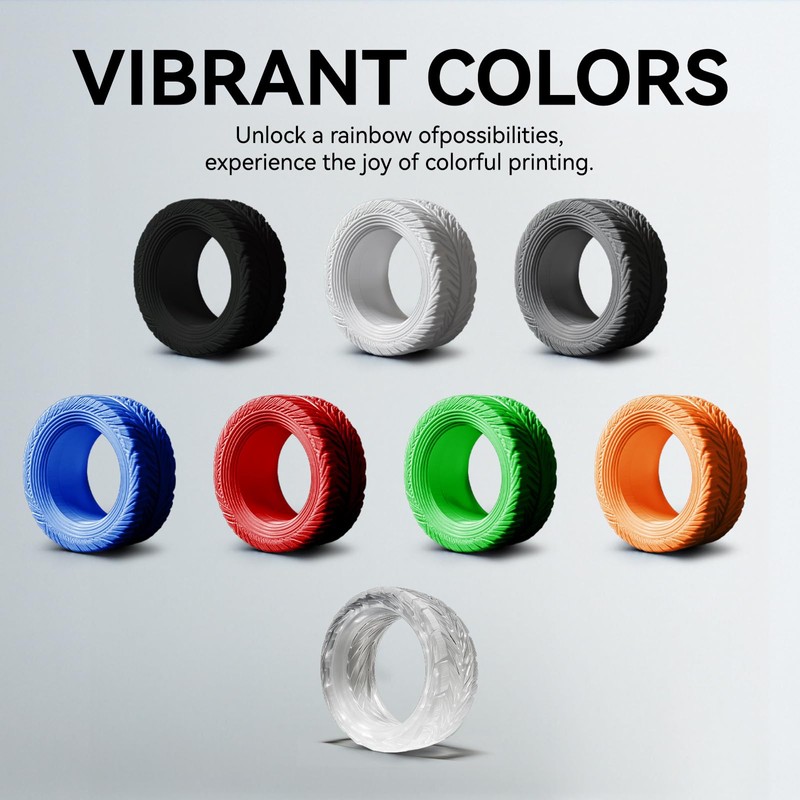 JAYO TPU Filament 1.75mm, 3D Printer Filament, Dimensional Accuracy +/-