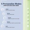 7AM2M 7AM2M Sonic Electric Toothbrush for Adults and Kids, with 8 Brush Heads and Travel Case,5 Modes with 2 Minutes Build in Smart Timer, One Charge Use for 90 Days, Rechargeable Toothbrushes (Light Green)