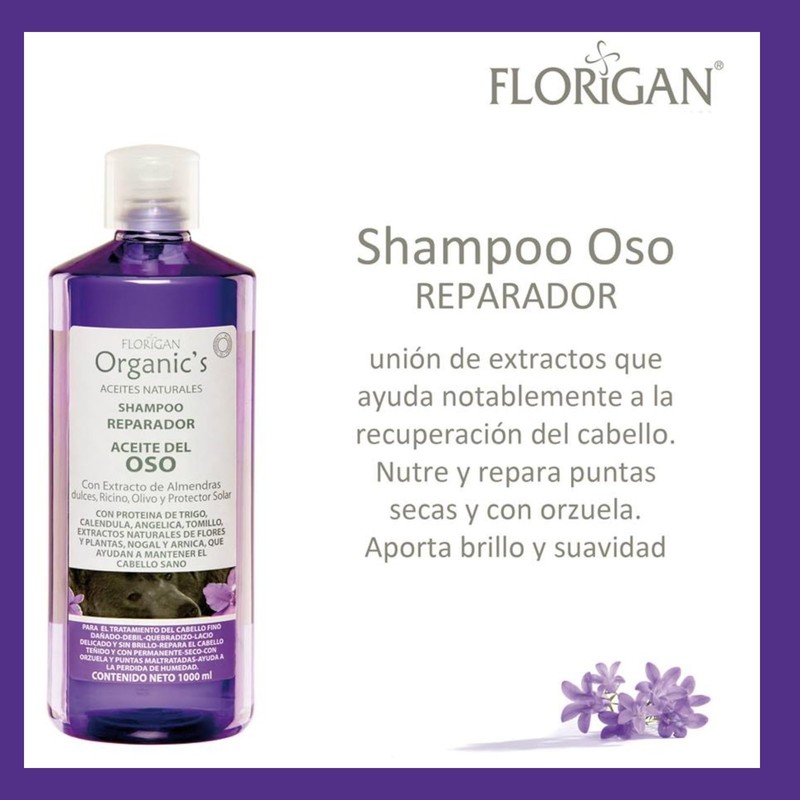 Florigan Deep Moisturizing Shampoo Aceite de Oso 1lt