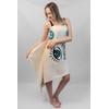 ICONIUM FASHION Evil Eye Printed, Turkish Peshtemal Towel, Cotton Bath