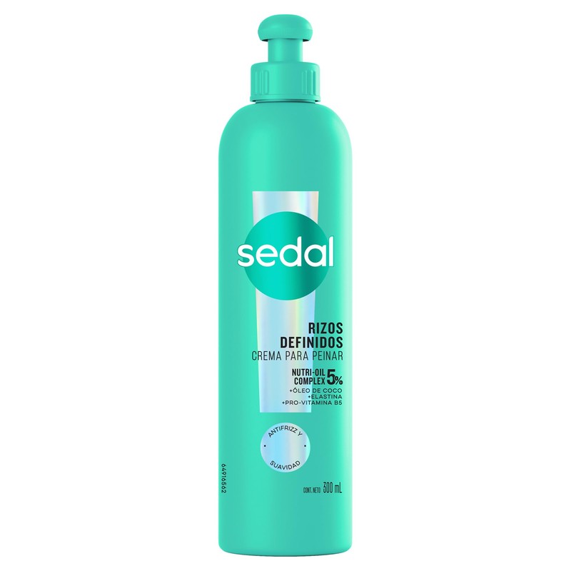 Sedal Crema Para Peinar Rizos Definidos, 300 Ml, Pack of