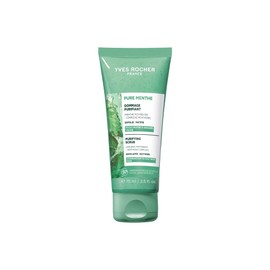 Yves Rocher PURE MENTHE Clarifying Exfoliating Face Care with Organic Peppermint for Radiant Skin 1 x 75 ml Tube