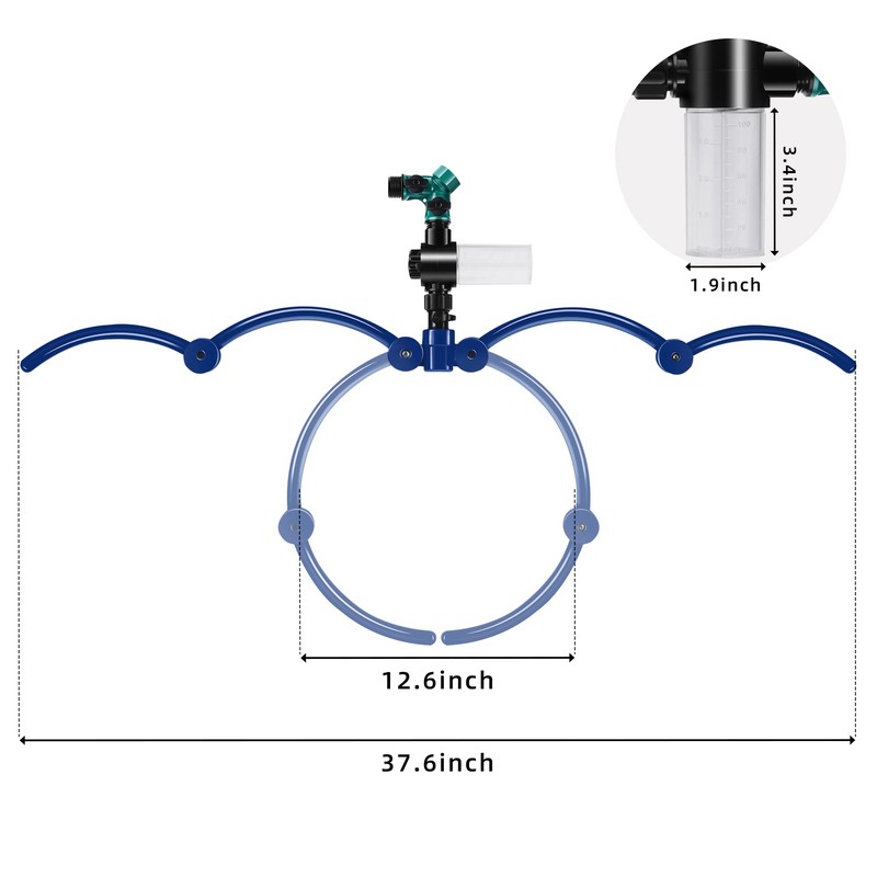 360° Tree Water Sprinkler,Tree Root Watering Tool,Water Ring Sprinkler Irrigation