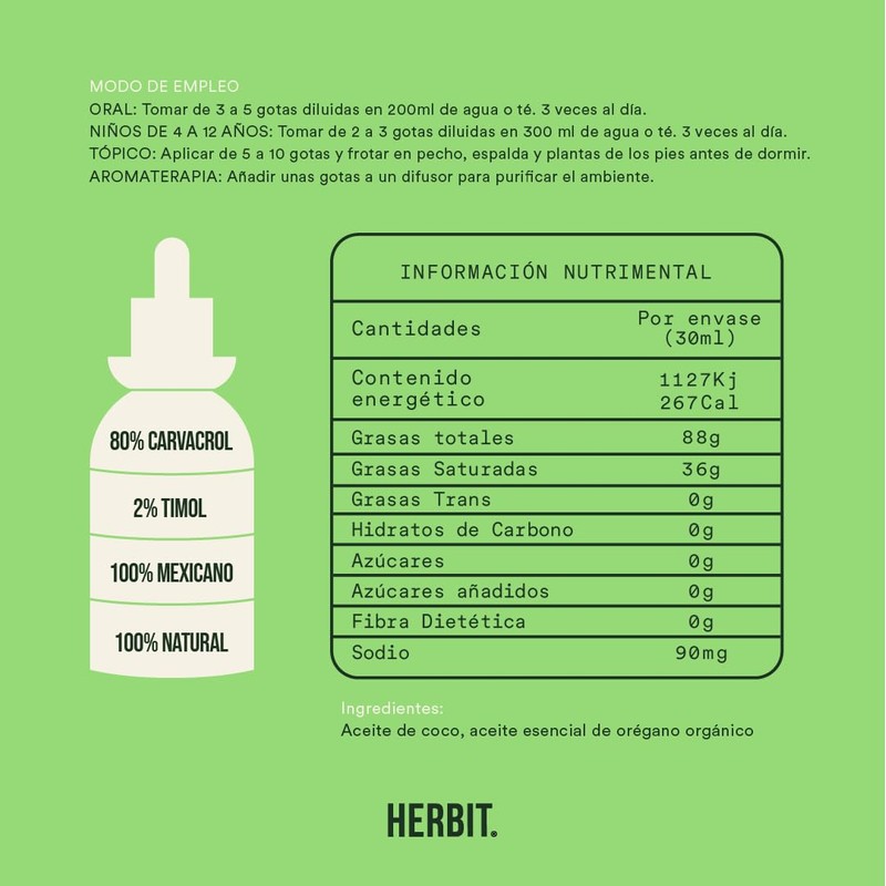Kit 3 Aceites de Orégano Orgánico 80% Carvacrol – Frasco