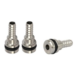 tsingseen life 3pcs Fitting 1/4” SS Hose Barb Straight Product OUT, Syrup Pump (3)