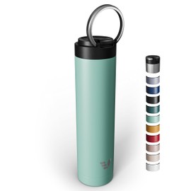 Ever Vessel Super Maxi Stainless Steel Water Bottle 36oz - Double Wall Vacuum Insulated | Integrated Carry Handle | Leak Proof flip top lid | Lightweight & Stylish - Mint Green