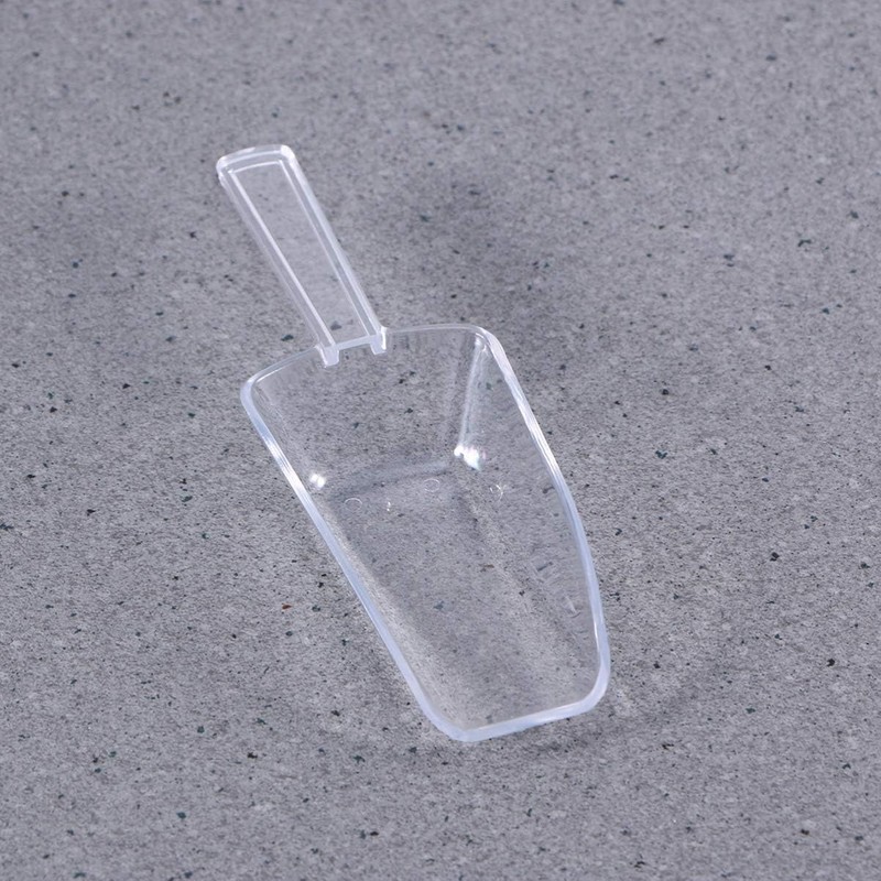 4.5 Inch Clear Plastic Multi-Purpose Scoops, Ice Scoop for Weddings,
