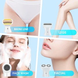 DSP® Bikini Trimmer - Waterproof Wireless Epilator Razor for Women, All in One Perfect Legs Shaver, Skin-Friendly Yellow Epilator for Women Bikini Area