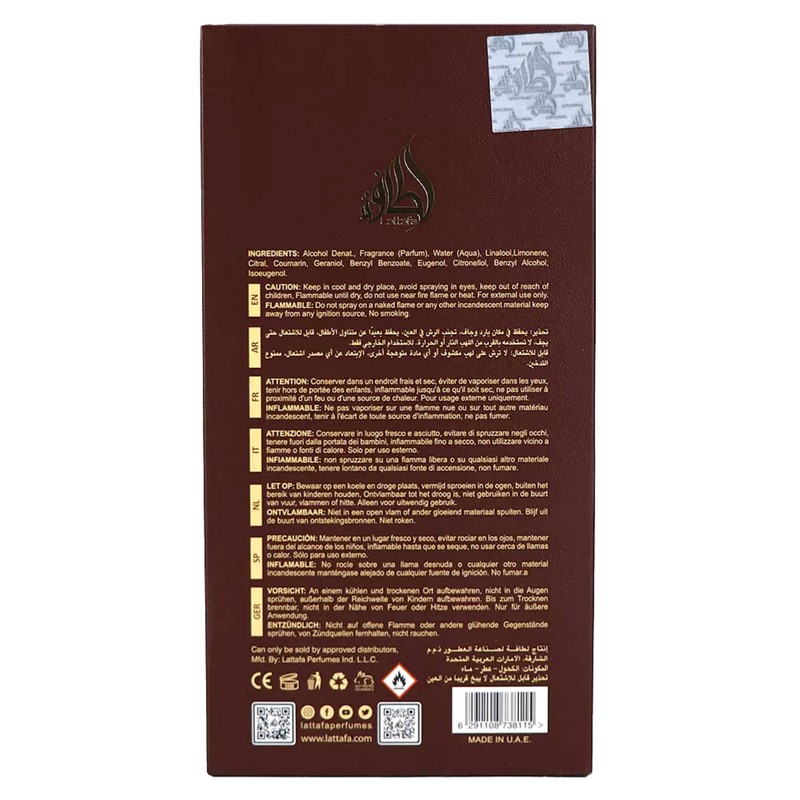 Lattafa Eternal Oud Eau De Parfum Spray, 3,4 Ounce (Unisex)