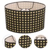 SEWACC Medium Lamp Shade Hollow Out Metal Lampshade Oval Shaped