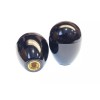 Unbranded 2 x Black Oval Ball Knobs Plastic 1/4-20 Female