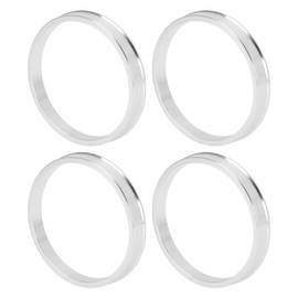 INFINAUTO Autofelgen-Naben-Zentrierringe OD 70,1 mm bis ID 63,4 mm Räderzentrumswelle Stoßdämpfende Nabenringe aus Aluminiumlegierung Silberton Langlebig