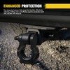 BUNKER INDUST Shackle Hitch Receiver 3/4" D Ring Shackle w/Trailer
