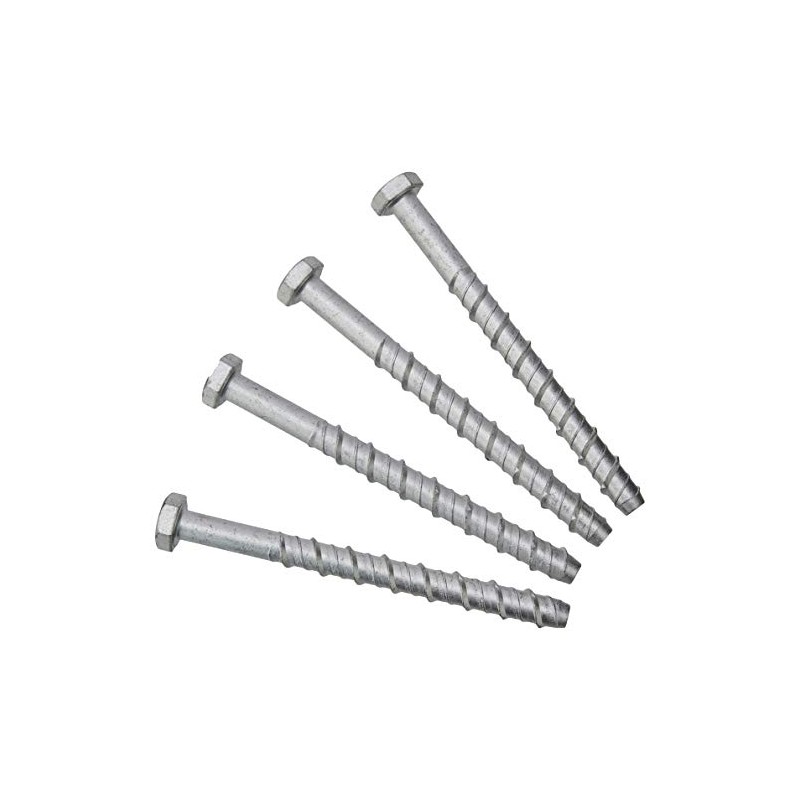 Merriway BH03050 Concrete/Masonry Screw Anchor Hex Head Bolt, M10 x