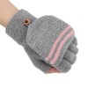 1Pair USB Heated Winter Gloves Mitten Knitting Hand Warmer Gloves