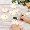 Bluelves Craft Christmas Children, Pack of 10 3D Snowman Wooden