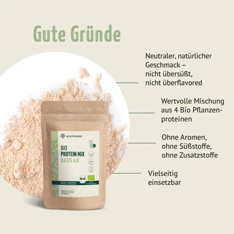 Organic Protein Base Mix x4 500g | 4 Vegetable Proteins