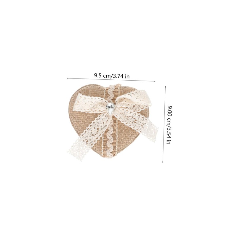 Baluue Heart Shaped Ring Storage Box Durable Jewelry Packing Case