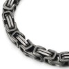 COOLSTEELANDBEYOND Masculine Style Stainless Steel Braided Bracelet for Men Polished,
