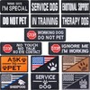 15 Pieces Service Dog Patches Dog Vest Patches Removable Tactical
