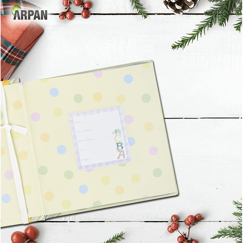 Large Baby Alphabet/Number Gift Slip in Case Photo Album for