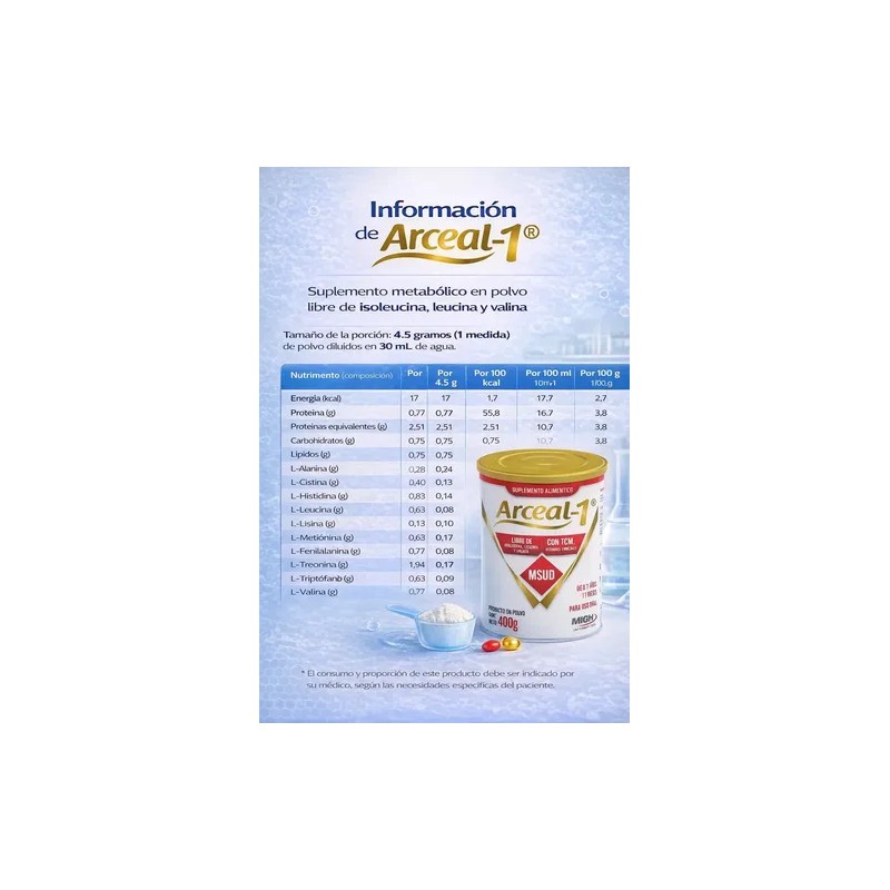 Arceal 1 Suplemento Alimenticio Orina Jarabe De Arce (msud) Sin