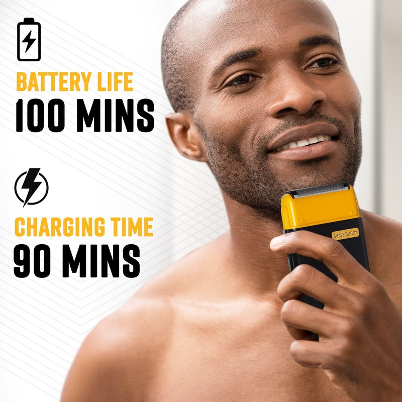 Shave Buddy, Compact Foil Electric Shaver for Face & Body,
