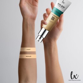 Lx Blend Bye Bye Foundation Oil Free Matte Coverage Moisturizer With SPF 50 (LIGHT) 1 FL OZ