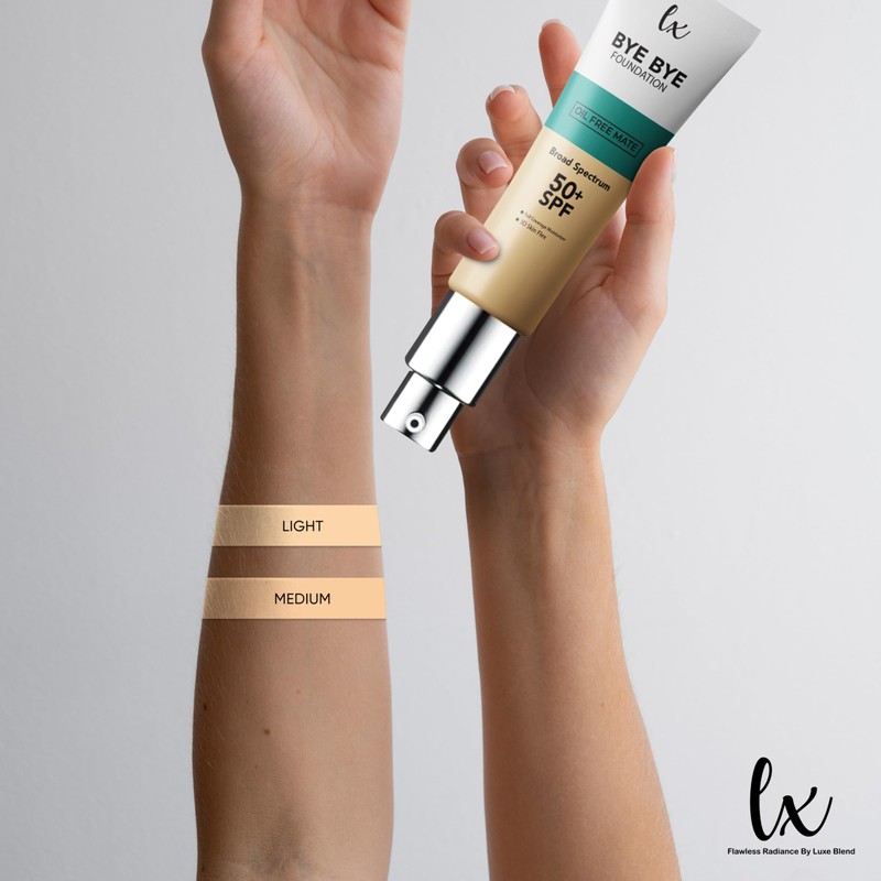 Lx Blend Bye Bye Foundation Oil Free Matte Coverage Moisturizer
