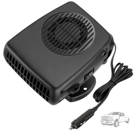 Blytra Portable Car Heater with Fast Heating and Cooling, Electronic Auto Fan Heater 12V 200W, 360° Rotatable Auto Fan for Effective Windshield Defrosting and Defogging in Vehicles - Black