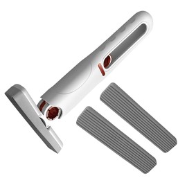 Mini Mop Self Squeeze Mop, Small Mop for Small Spaces, Portable Self Squeeze Mop, Absorbent Wet Dry Mini Mop, Mini Mop Self Squeeze Short Mop Hand Wash-Free Absorbent Mop with 2pcs Cotton Heads