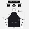Apron, Aprons for Women Men Chef Black Kitchen Apron Adult
