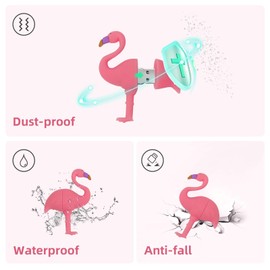 16GB USB Flash Drive Cute Flamingo Pattern with Lanyard, BorlterClamp Pen Drive Memory Stick Thumb Drive for Family and Friends