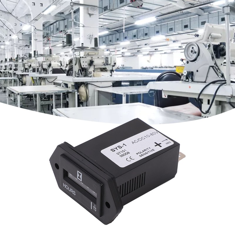 Electromagnetic Counter 0‑99999.9 6 Digit Industrial Pulse Totalizer for Machine