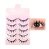GRTUFOBA 5 Pairs False Eyelashes for Upper Eyelashes, Natural, Black