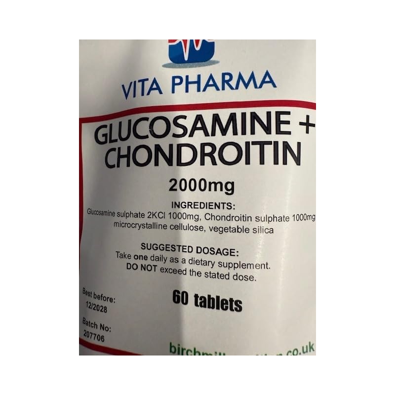 Glucosamine and Chondroitin | High Strength Supplement 60 Tablets |