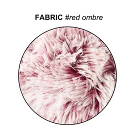 Uhomy Home Decorative Luxury Series Super Soft Style Faux Fur Throw Pillow Case Cushion Cover for Sofa/Bed Pink Ombre 18x18 Inch 45x45 cm Set of 2