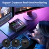 PUPGSIS Gaming Audio Mixer, Audio Interface with Pro-preamp, 48V Phantom