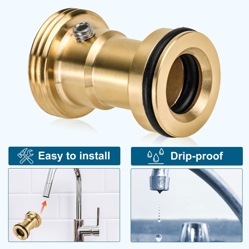 lasuroa Brass Tub Spout Adapter, RP33794 Slip-On Diverter Repair Kit