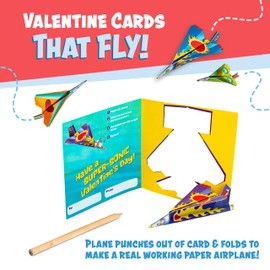 PEACEABLE Kingdom Card Paper Plane Super Valentines, 1 EA