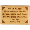 Bible Verse Fridge Magnets, Easter, He is Risen - Matthew