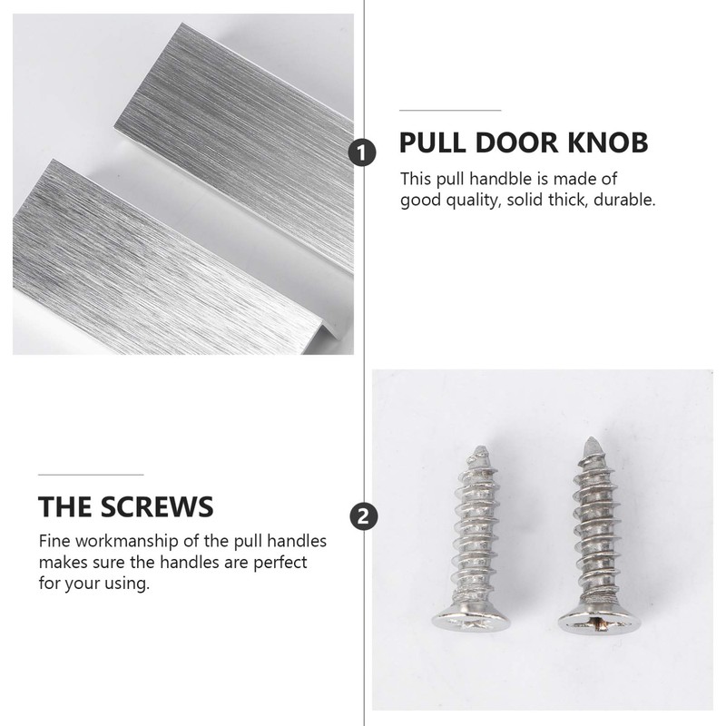 DOITOOL 4 Pack Back Mount Finger Edge Pull Concealed Handles