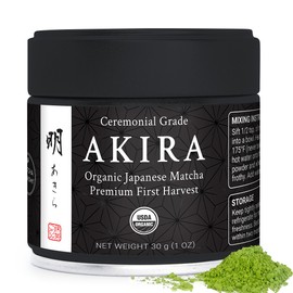 Matcha Konomi Akira Matcha 30 g  Té verde ceremonial japonés Matcha orgánico premium  Primera cosecha, libre de radiación, sin aditivos, cero azúcar  