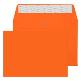 Blake Creative Colour 15105 Coloured Envelopes Peel and Seal Pumpkin Orange C6 114 x 162 mm 120 g/m² Pack of 25