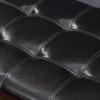 Joveco 51" Rectangle Button Tufted Bonded Leather Storage Ottoman Bench