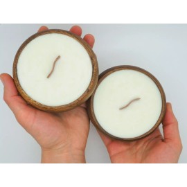 Hawaiian Candle & Bath Company Pikake Candle in Reusable Bowl - Wooden Wick - Soy Wax