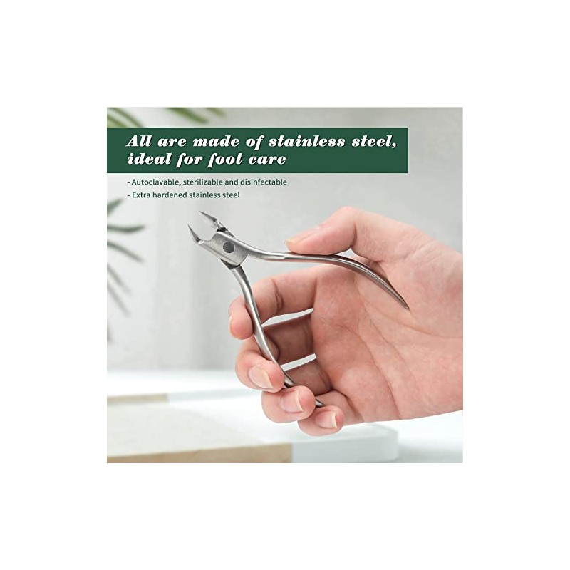 FVION Nail Nippers Corner Pliers Straight Blade - Nail Nippers