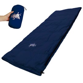 whiteseek Sleeping Bag, Down Envelope, Lightweight, Small, Compact, Palm Size (700, Navy)